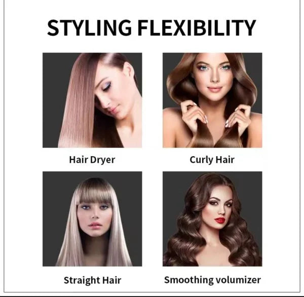 One Step 2 in 1 Hair Dryer & Brush – Fast Drying, Straightening & Curling Styler