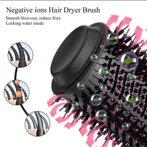 One Step 2 in 1 Hair Dryer & Brush – Fast Drying, Straightening & Curling Styler