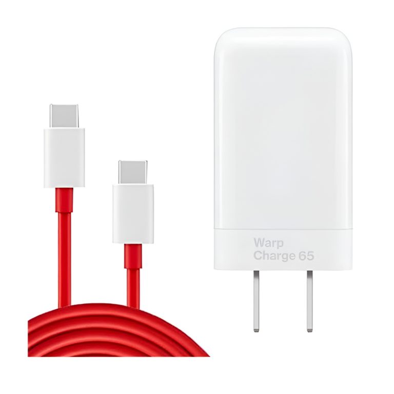 OnePlus 65W Warp Charge Power Adapter with Type-C to Type-C Fast Charging Cable | High-Speed USB-C Charger