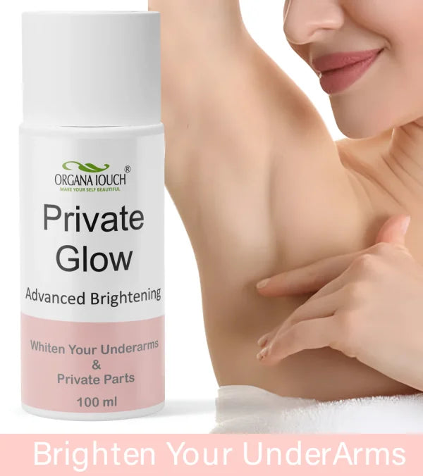 Organa Touch Fresh & Natural Underarm Whitening Cream Private Glow Advanced Brightening (100ml) - CHAUDHARY BRAND STORE