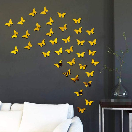 3d Acrylic Butterfly Wall Decoration Items For Home, Bedrooms Inspire Kids And Look Decent (pack Of 30)