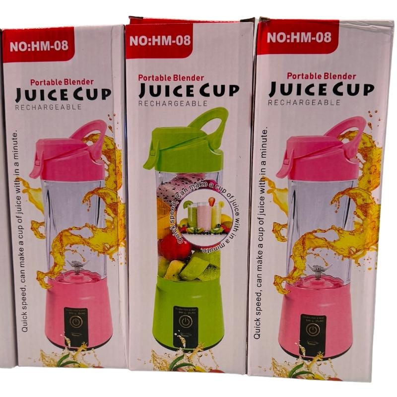 Portable USB Rechargeable Juicer Blender Cup | Personal Smoothie Maker | Travel-Friendly | Random Color