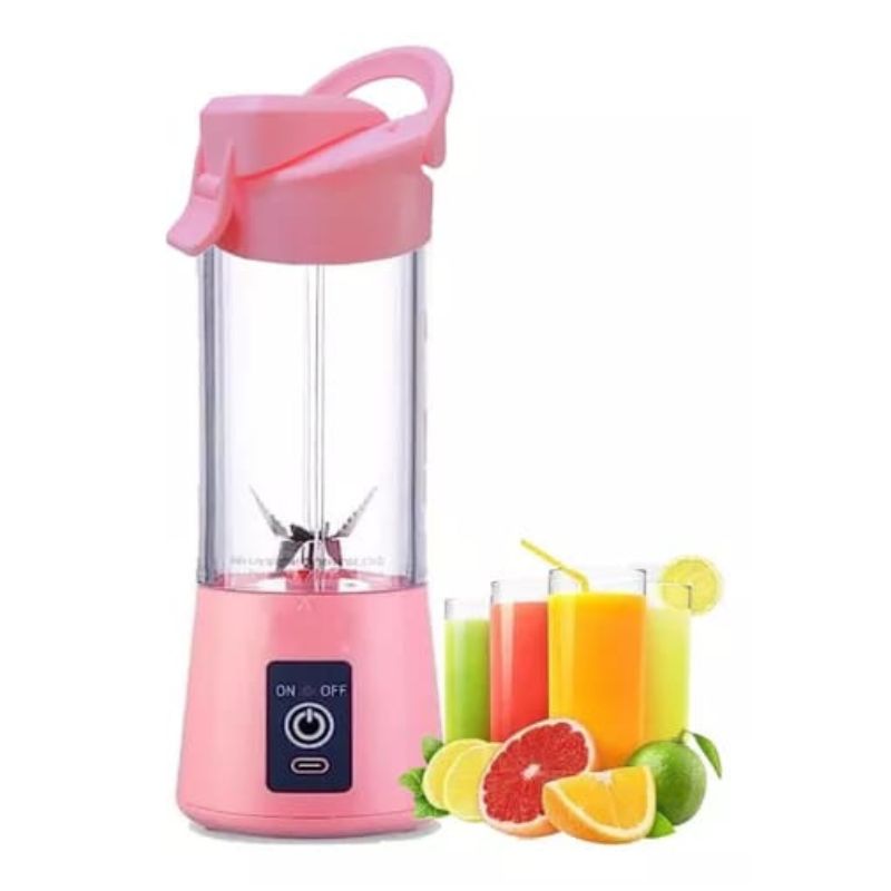 Portable USB Rechargeable Juicer Blender Cup | Personal Smoothie Maker | Travel-Friendly | Random Color