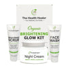 Brightening Glow Kit by The Health Healer | Face Wash, Scrub & Night Cream Set