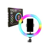 MJ36 RGB LED Ring Light 36cm with 16 Colors, Brightness Control & Phone Holder