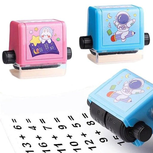 Roller Addition And Subtraction Pupils Maths Math Practice Number Rolling Stamp ( Random ) (box Packing) - CHAUDHARY BRAND STORE