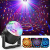 LED Disco Party Lights Crystal Magic Ball 3W RGB | Colorful Projection Lamp for Parties & Events