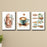 Set Of 3 Wall Art Sticky Wooden Canvas Frames For Dining Room And Kitchen Decor / Sticky Photo Tiles - CHAUDHARY BRAND STORE