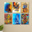 Set Of 6 Islamic Calligraphy Wall Art Wooden Canvas Frames For Home And Office Decor / Sticky Photo Tiles - CHAUDHARY BRAND STORE