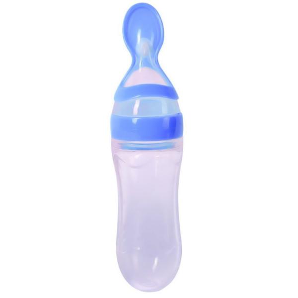 Silicone Bottle Feeding Baby Spoon Feeder (random Color) Pack Of 2 - CHAUDHARY BRAND STORE