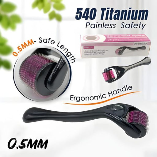 Derma Roller 540 Titanium Needle (0.5mm) - CHAUDHARY BRAND STORE