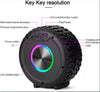 RGB Tyre Shape Wireless Bluetooth Speaker with LED Light & HD Sound