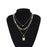 Stylish Necklaces Multi Layer Lover Lock Necklace For Girls, Women, (golden) - CHAUDHARY BRAND STORE