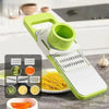 5-in-1 Multi-Functional Vegetable Slicer & Grater – Adjustable Mandoline Cutter for Kitchen Use - Chaudhary Brand Store 