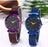 Classy Magnet Chain Elegant Women Wrist Watch (Pack Of 2)