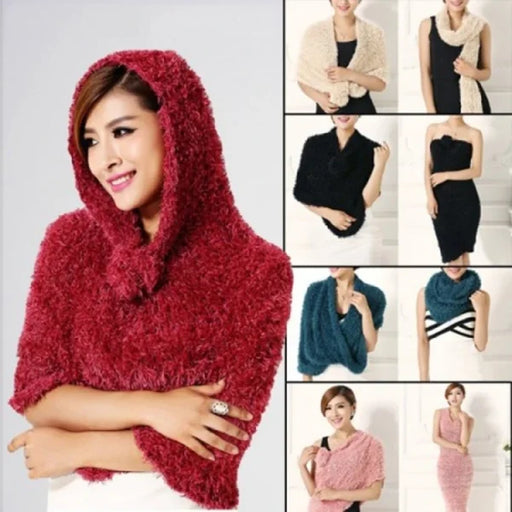 Women’s Velvet Stretchable Magic Scarf 26 Different Styles( Random Color )