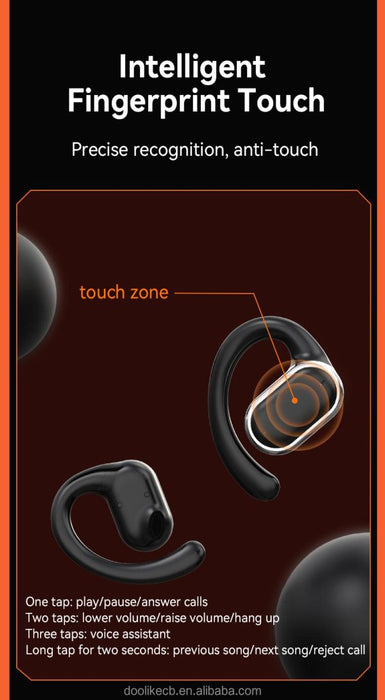 X97 Headphones Wireless Earphone Tws Painless Wear No Pain Led Display Open-ear Bt 5.3 Earbuds (random Color) - CHAUDHARY BRAND STORE